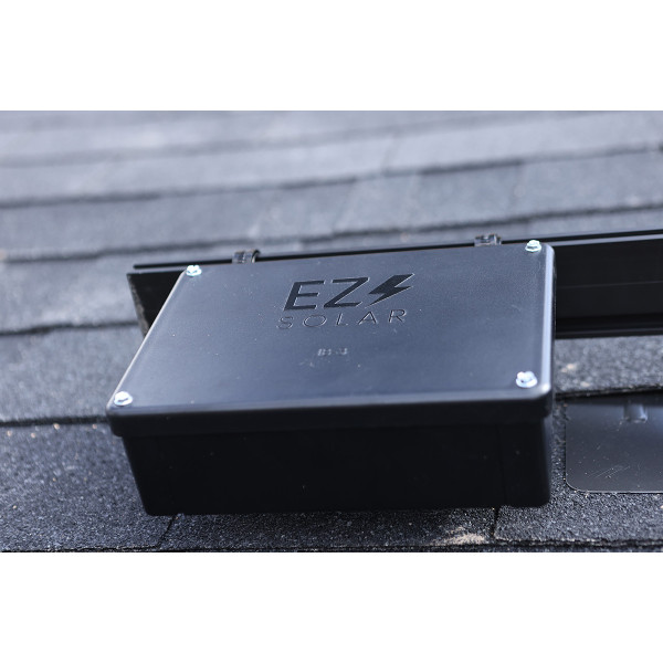 EZ Solar JB-3 Rooftop PV Junction Box for Rail Mount closed